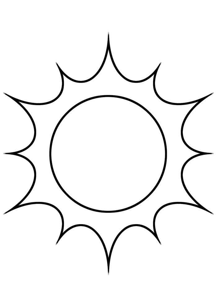 Desenho de Sol Desenho Colorir Imprimir 03