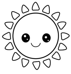 Desenho de Sol Desenho Colorir Imprimir 04