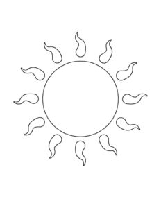Desenho de Sol Desenho Colorir Imprimir 08