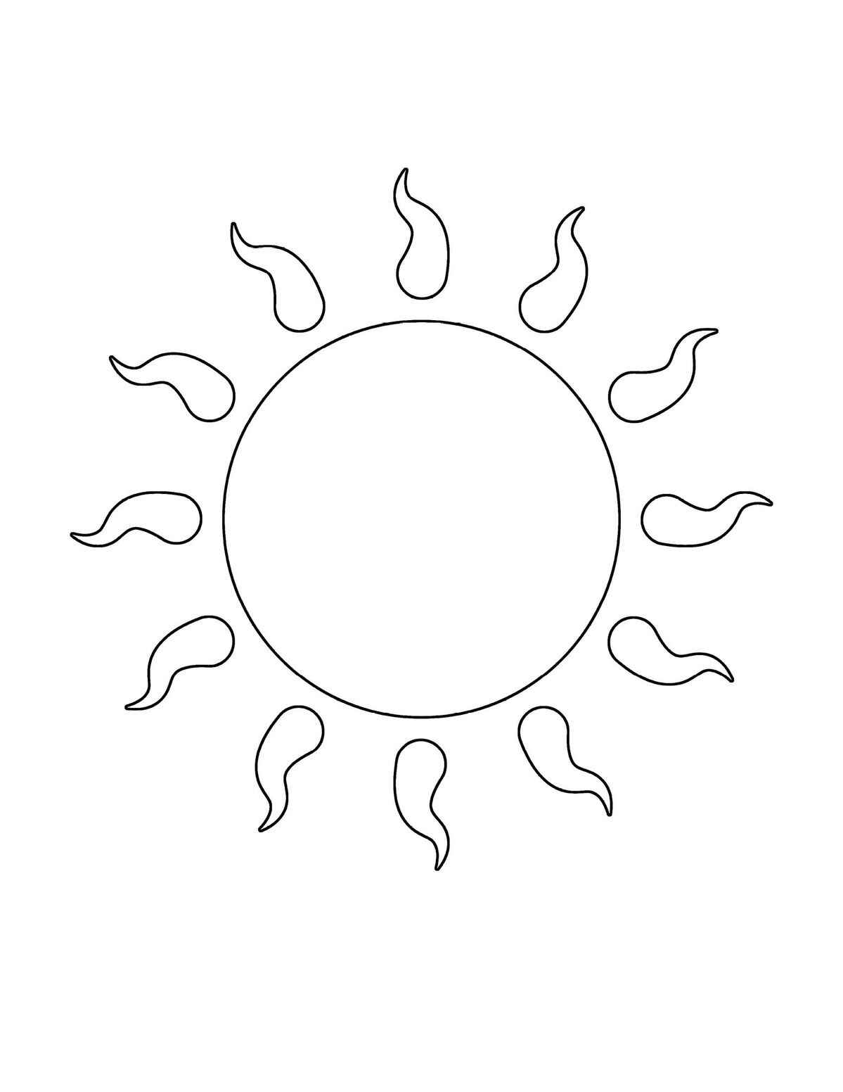 Desenho de Sol Desenho Colorir Imprimir 08