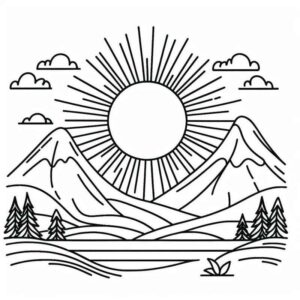 Desenho de Sol Desenho Colorir Imprimir 12