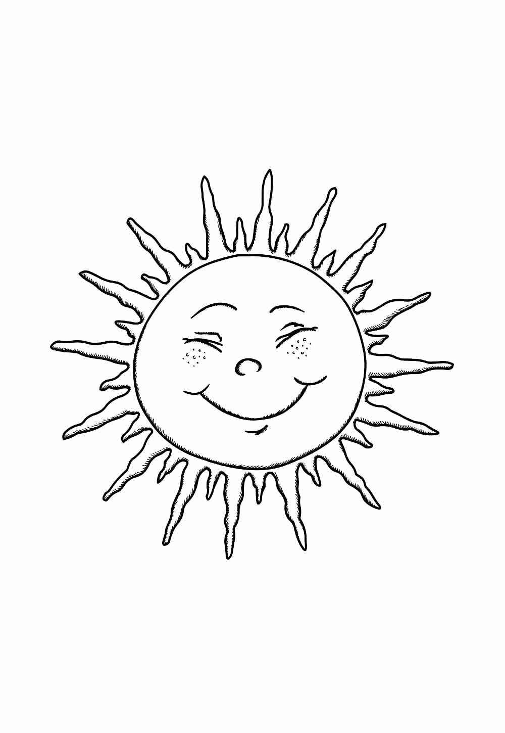 Desenho de Sol Desenho Colorir Imprimir 23