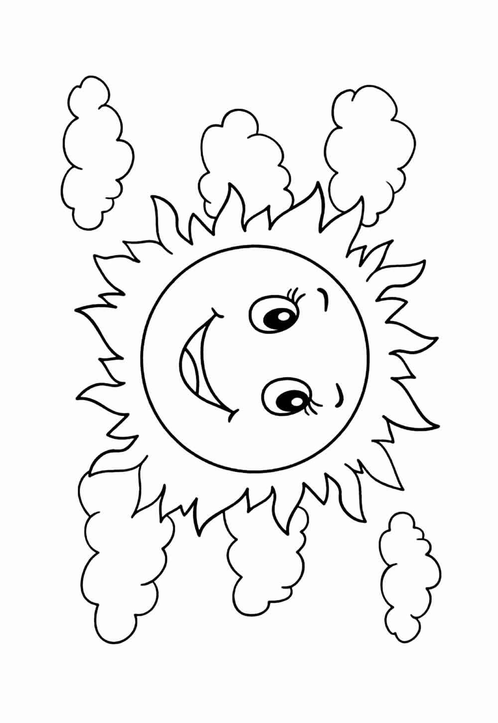 Desenho de Sol Desenho Colorir Imprimir 24