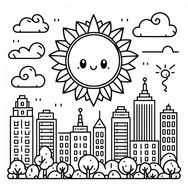 Desenho de Sol Desenho Colorir Imprimir 32