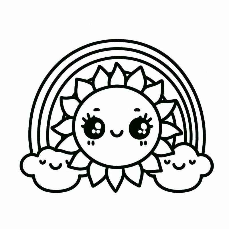 Desenho de Sol Desenho Colorir Imprimir 34