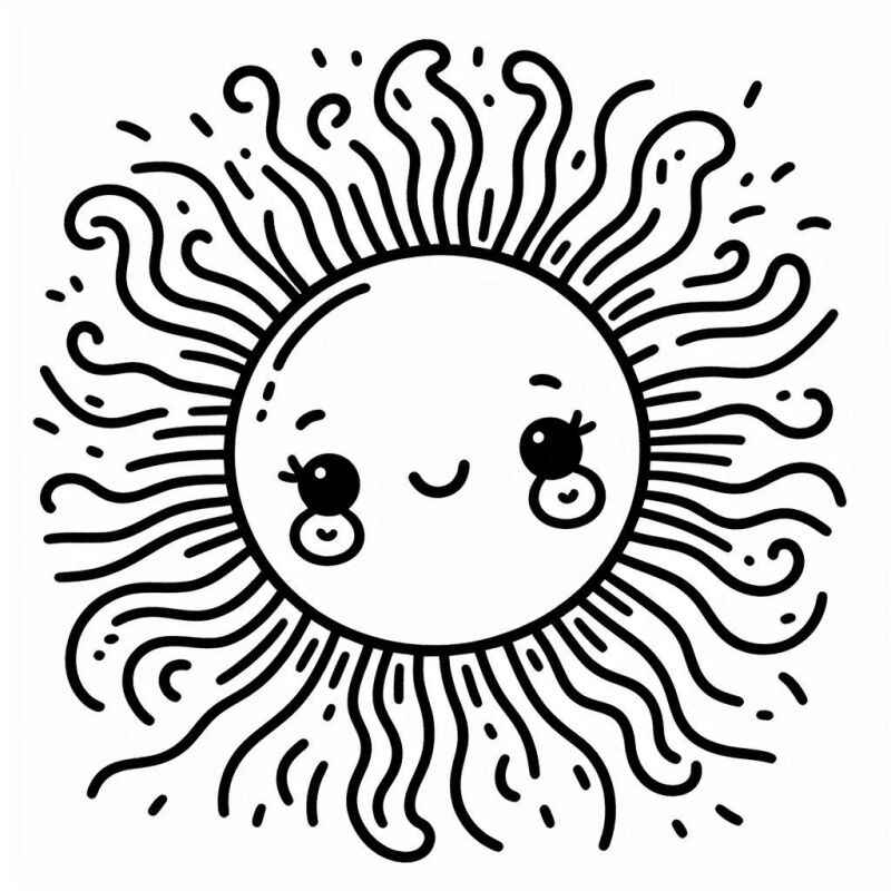 Desenho de Sol Desenho Colorir Imprimir 37