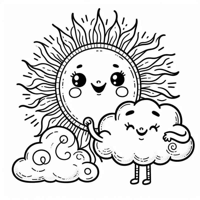 Desenho de Sol Desenho Colorir Imprimir 43