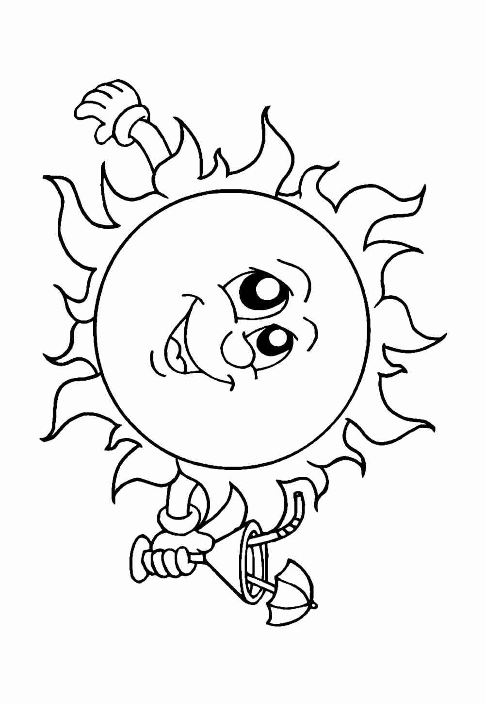 Desenho de Sol Desenho Colorir Imprimir 47