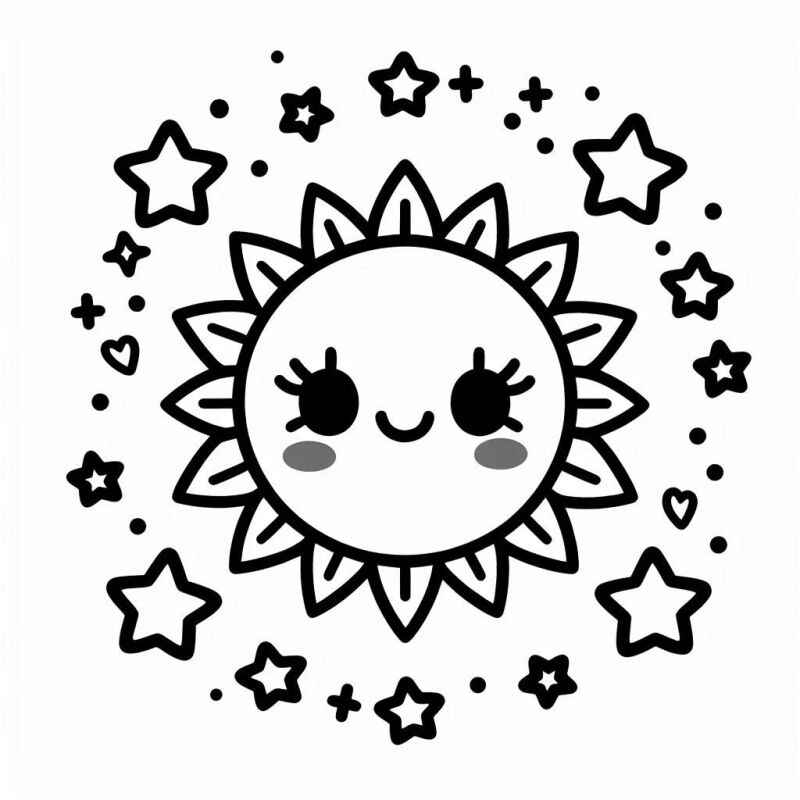 Desenho de Sol Desenho Colorir Imprimir 52