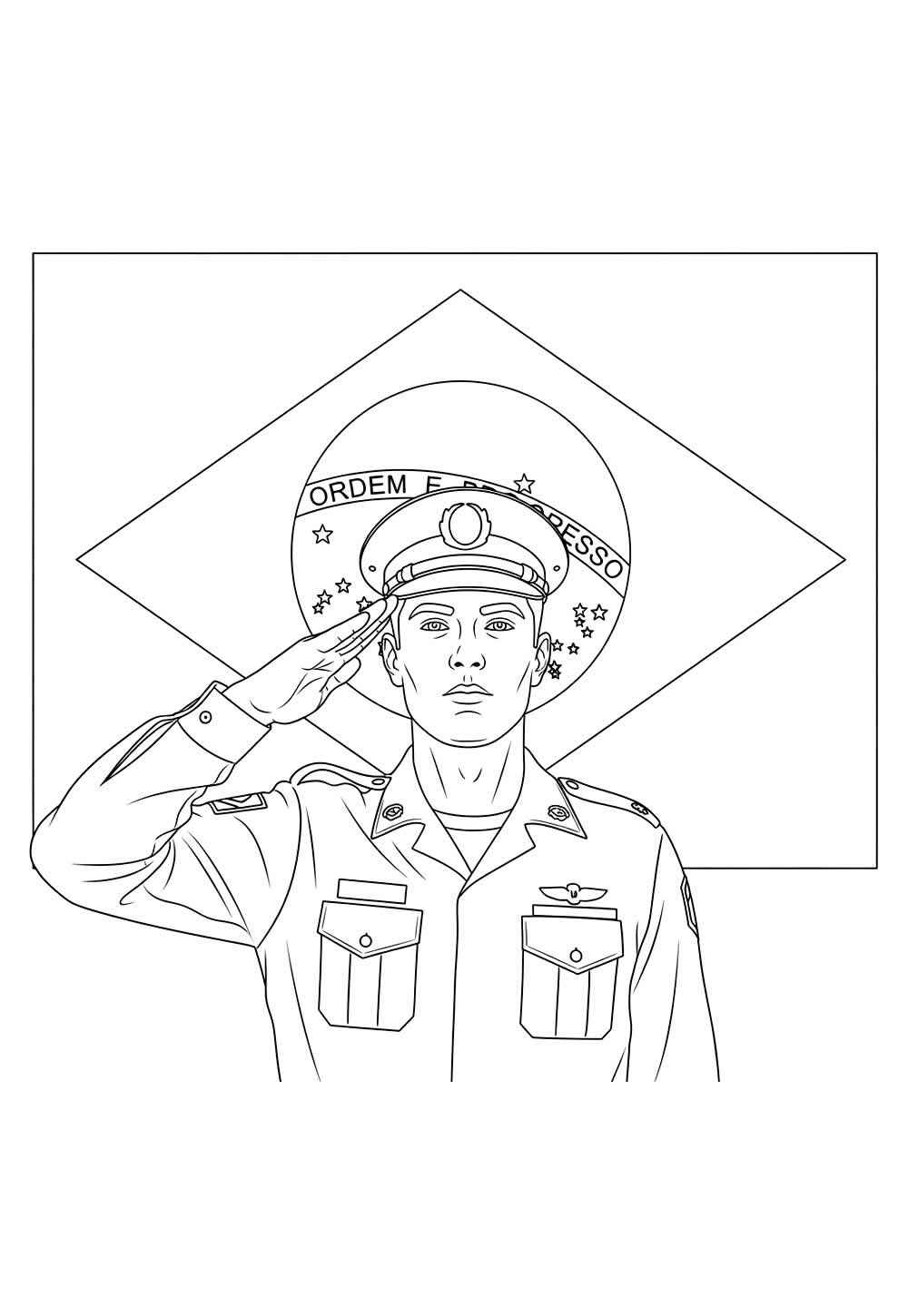 Desenho de Soldados Desenho Colorir Imprimir 10