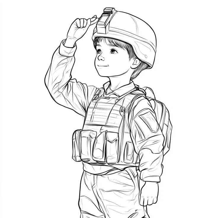 Desenho de Soldados Desenho Colorir Imprimir 11