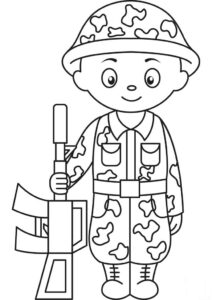 Desenho de Soldados Desenho Colorir Imprimir 13