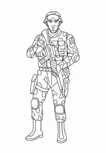Desenho de Soldados Desenho Colorir Imprimir 23