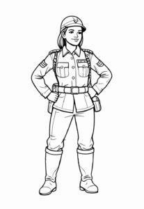 Desenho de Soldados Desenho Colorir Imprimir 25