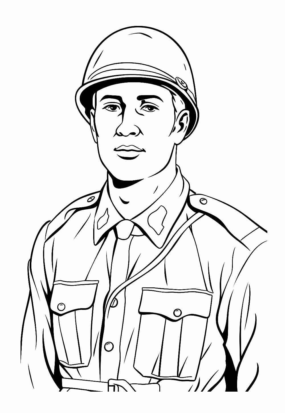 Desenho de Soldados Desenho Colorir Imprimir 30