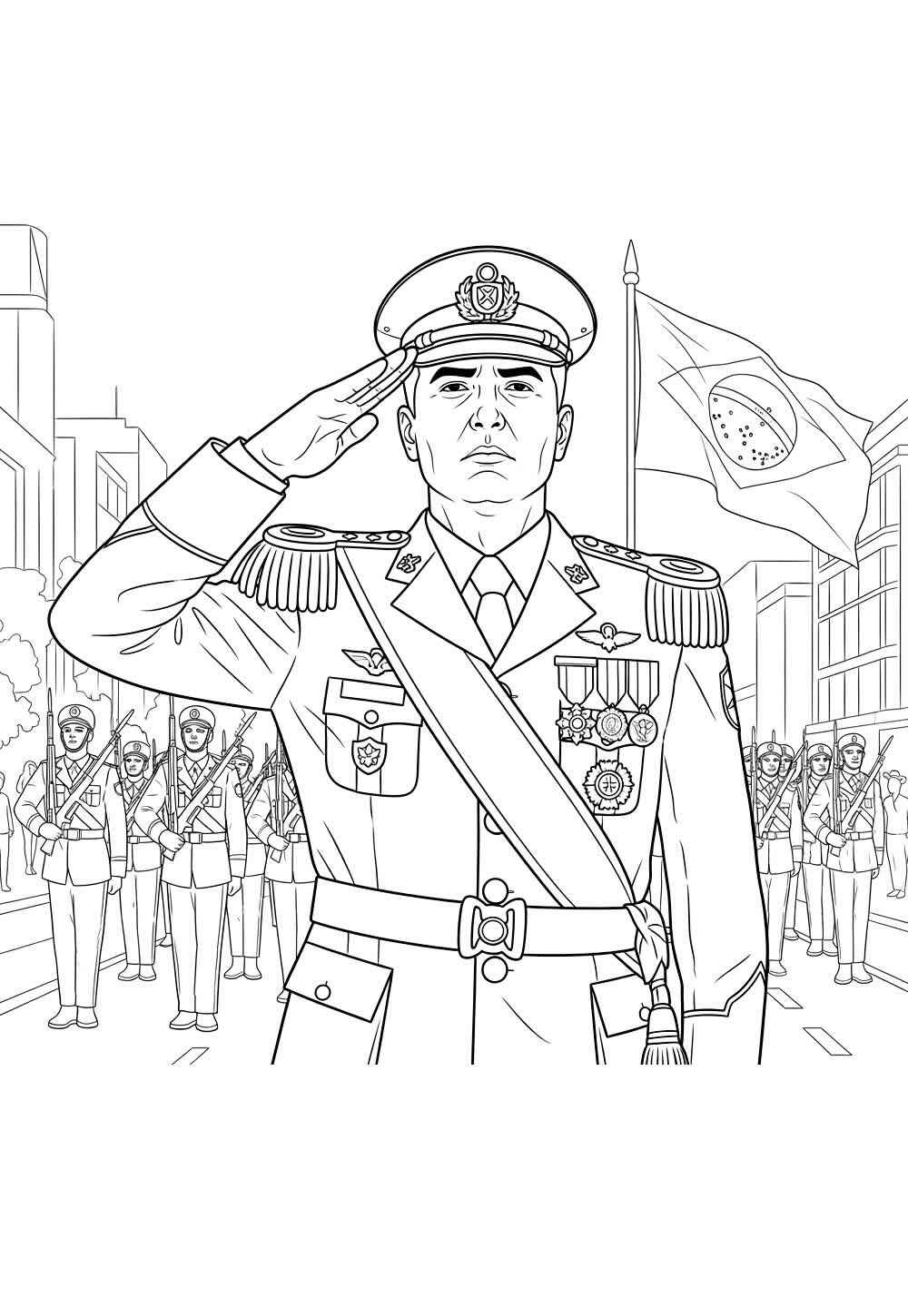 Desenho de Soldados Desenho Colorir Imprimir 33