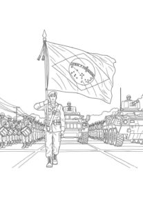 Desenho de Soldados Desenho Colorir Imprimir 34