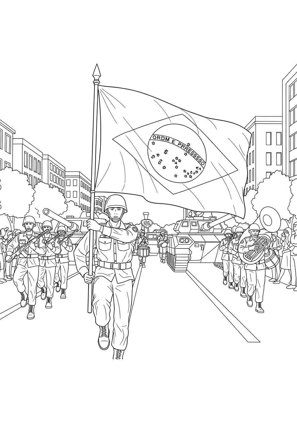 Desenho de Soldados Desenho Colorir Imprimir 36