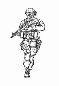 Desenho de Soldados Desenho Colorir Imprimir 39