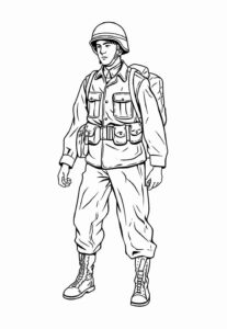 Desenho de Soldados Desenho Colorir Imprimir 40