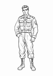 Desenho de Soldados Desenho Colorir Imprimir 41