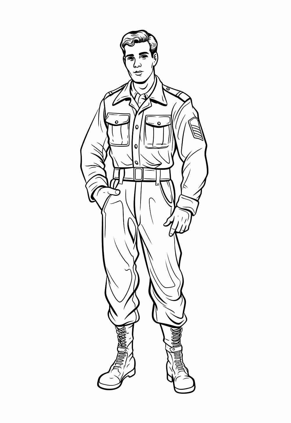 Desenho de Soldados Desenho Colorir Imprimir 41