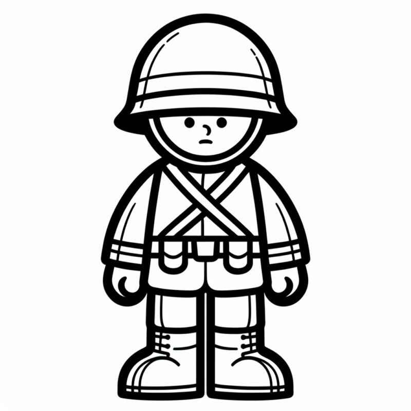 Desenho de Soldados Desenho Colorir Imprimir 45