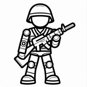 Desenho de Soldados Desenho Colorir Imprimir 46