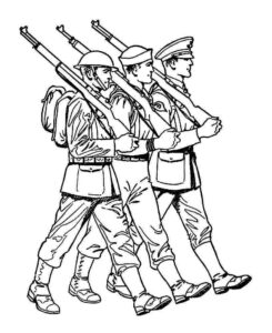 Desenho de Soldados Desenho Colorir Imprimir 48