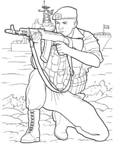 Desenho de Soldados Desenho Colorir Imprimir 52