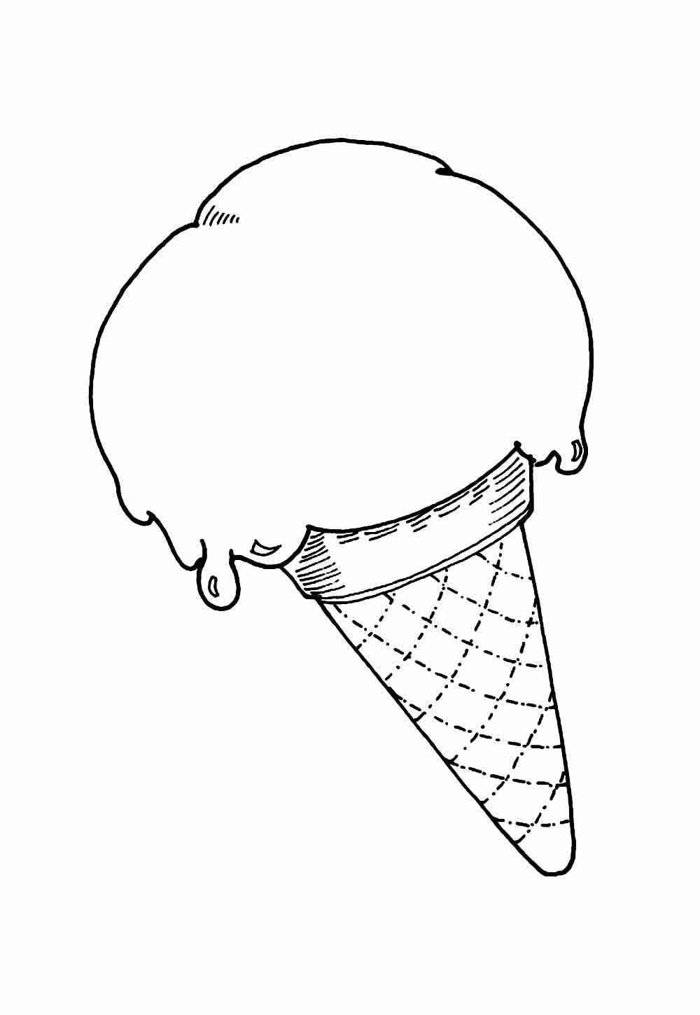 Desenho de Sorvete Desenho Colorir Imprimir 07