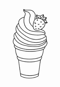 Desenho de Sorvete Desenho Colorir Imprimir 10