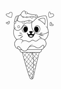 Desenho de Sorvete Desenho Colorir Imprimir 11