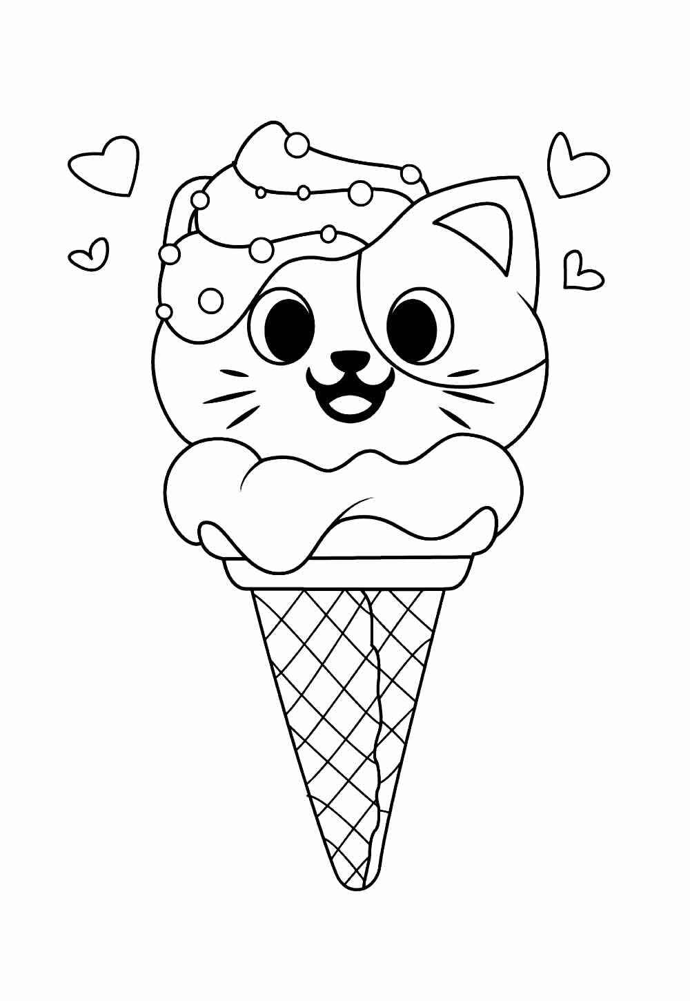 Desenho de Sorvete Desenho Colorir Imprimir 11