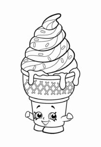 Desenho de Sorvete Desenho Colorir Imprimir 12