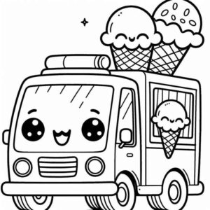 Desenho de Sorvete Desenho Colorir Imprimir 13