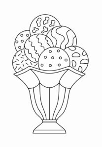 Desenho de Sorvete Desenho Colorir Imprimir 18
