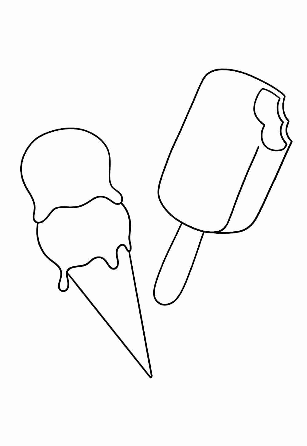 Desenho de Sorvete Desenho Colorir Imprimir 19