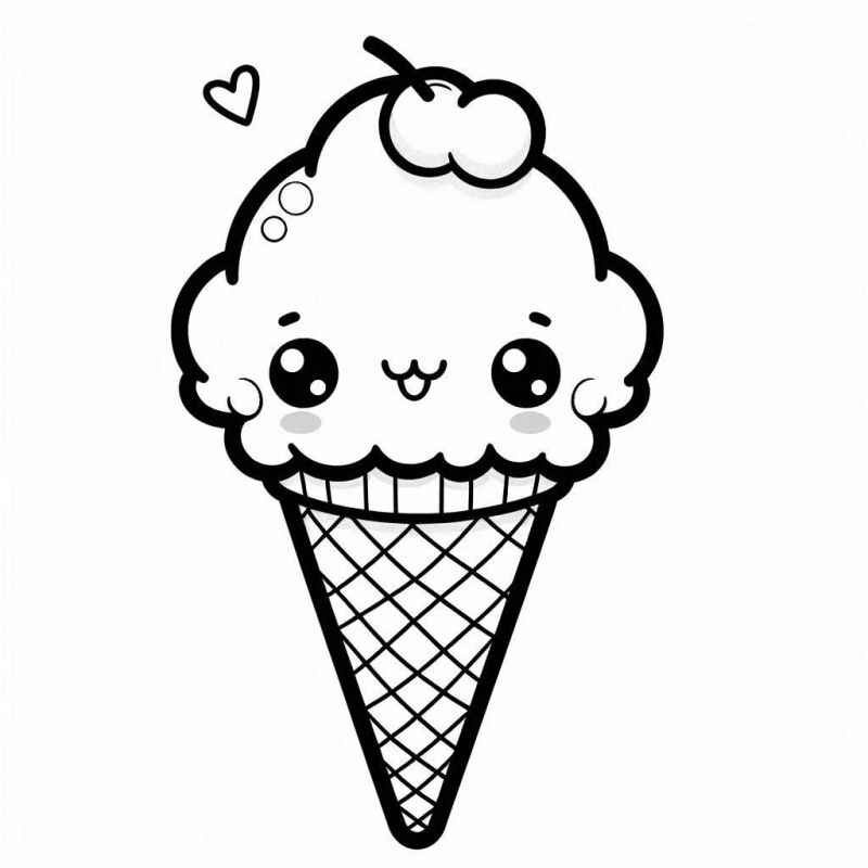 Desenho de Sorvete Desenho Colorir Imprimir 25