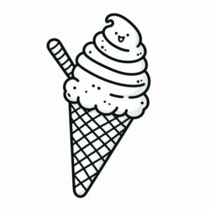 Desenho de Sorvete Desenho Colorir Imprimir 27