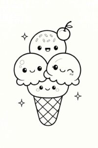 Desenho de Sorvete Desenho Colorir Imprimir 28