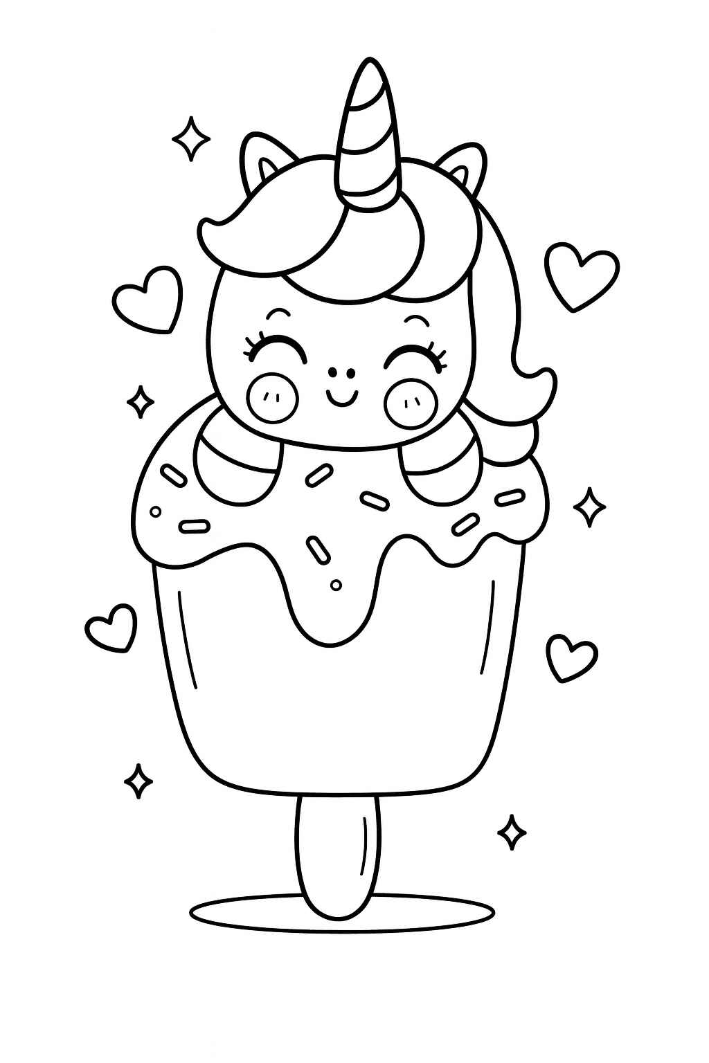 Desenho de Sorvete Desenho Colorir Imprimir 32