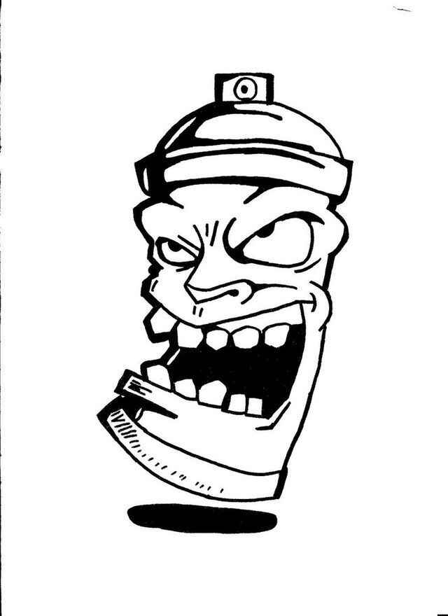 Desenho de Spray Desenho Colorir Imprimir 04
