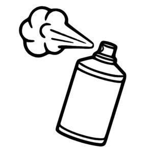 Desenho de Spray Desenho Colorir Imprimir 06