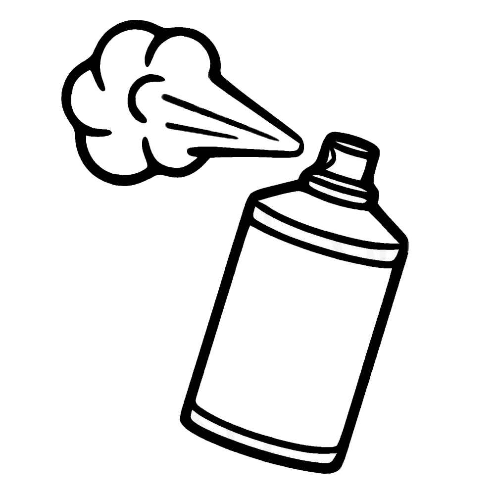 Desenho de Spray Desenho Colorir Imprimir 06