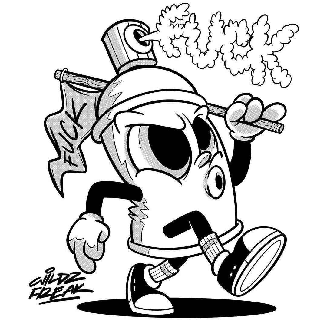 Desenho de Spray Desenho Colorir Imprimir 18