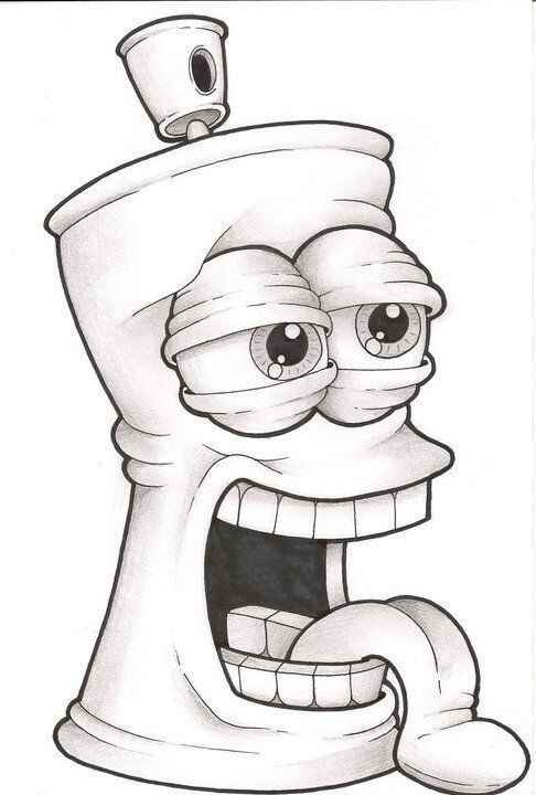 Desenho de Spray Desenho Colorir Imprimir 21