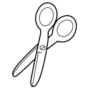 Desenho de Tesoura Desenho Colorir Imprimir 02