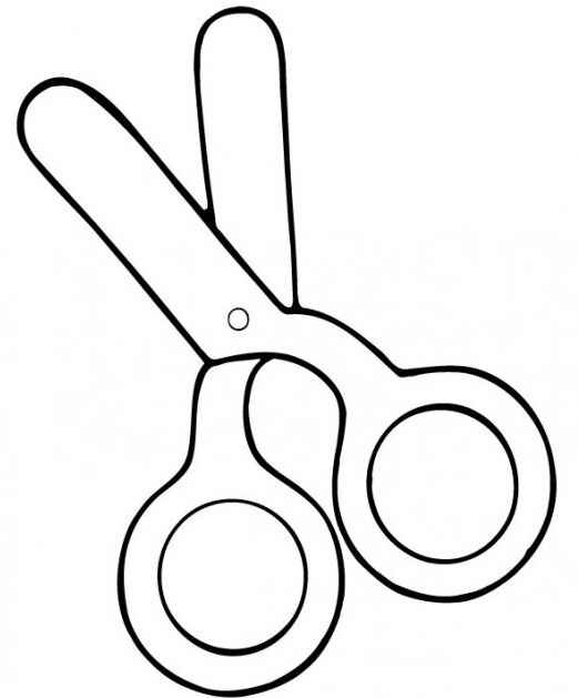 Desenho de Tesoura Desenho Colorir Imprimir 05