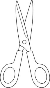 Desenho de Tesoura Desenho Colorir Imprimir 08